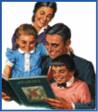 01_Family reading storybook