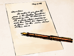 Letter Quill Pen color