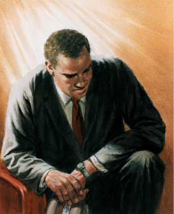 079 Black Man Kneeling Praying 