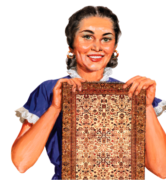 244b Hispanic Woman Prayer Rug