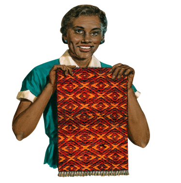 065 Black Woman Prayer Rug